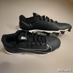 Preowned Nike Vapor Black White Size 7 Mens Cleats